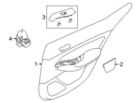 2022 Nissan Altima Rear Door Diagram 3