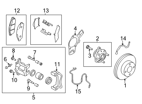 2020 Nissan NV Front Brakes Diagram