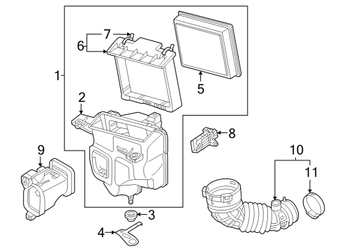 2023 Nissan Z AIR DUCT Diagram for 16576-6GP0A