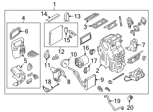 Valve Assy-Expansion Diagram for 92200-6W80A