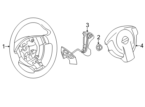 2020 Nissan Rogue Steering Column & Wheel, Steering Gear & Linkage Diagram 5