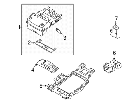 2021 Nissan Rogue Sunroof Diagram 1