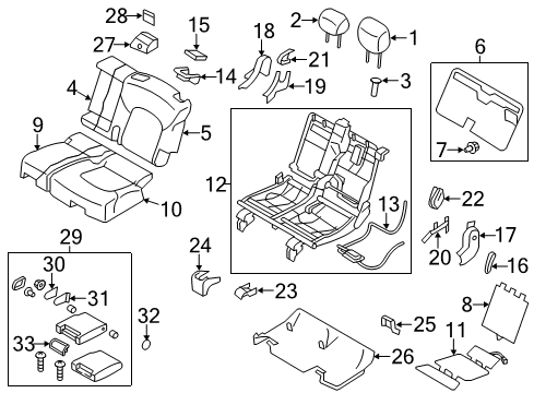 2020 Nissan Armada Second Row Seats Diagram 2