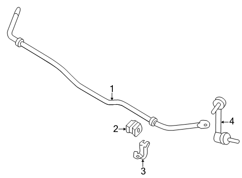 2021 Nissan Murano Rear Suspension, Lower Control Arm, Upper Control Arm, Stabilizer Bar, Suspension Components Diagram 1