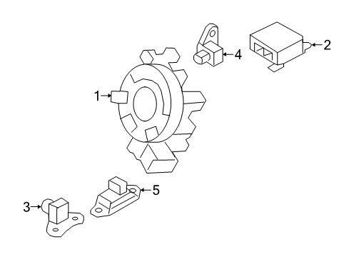 2020 Nissan GT-R Air Bag Components Diagram 2