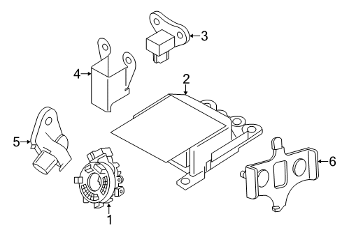 2021 Nissan NV Air Bag Components Diagram 2