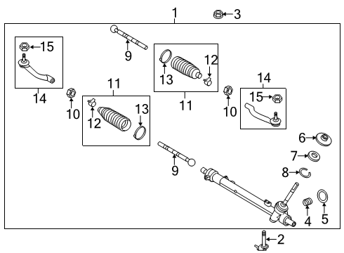 2020 Nissan NV Steering Column & Wheel, Steering Gear & Linkage Diagram 3