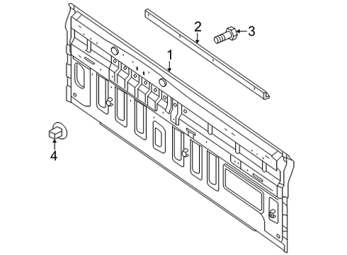 2022 Nissan Frontier Back Panel Diagram 3