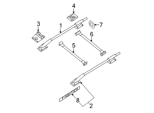 2020 Nissan Frontier Luggage Carrier Diagram 1