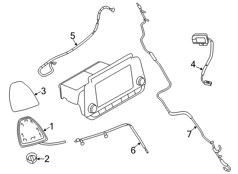 2021 Nissan Altima Antenna & Radio Diagram