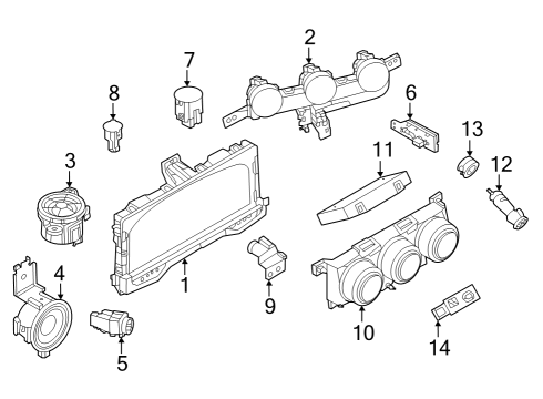 2024 Nissan Z DISPLAY UNIT-METER Diagram for 24809-6GR0B