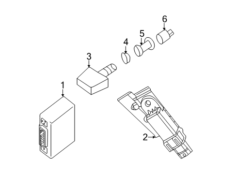 2020 Nissan NV Tire Pressure Monitoring Diagram