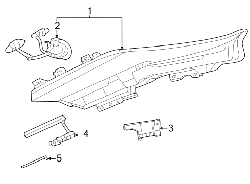 2023 Nissan ARIYA Daytime Running Lamps & Components Diagram