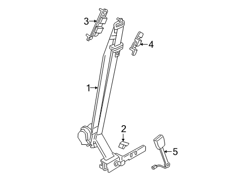 2021 Nissan Murano Seat Belt Diagram 1