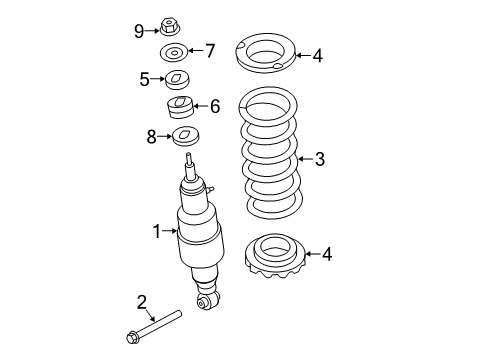 2020 Nissan Armada Shocks & Components - Rear Diagram