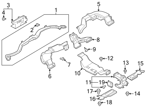 2023 Nissan ARIYA Ducts Diagram