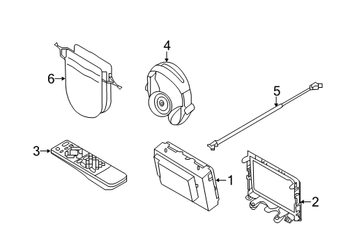 2020 Nissan Armada Entertainment System Components Diagram