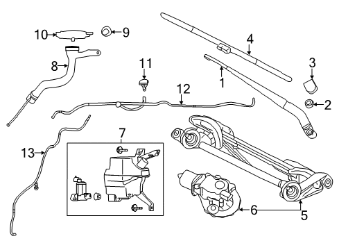 2022 Nissan Leaf Wipers Diagram 2