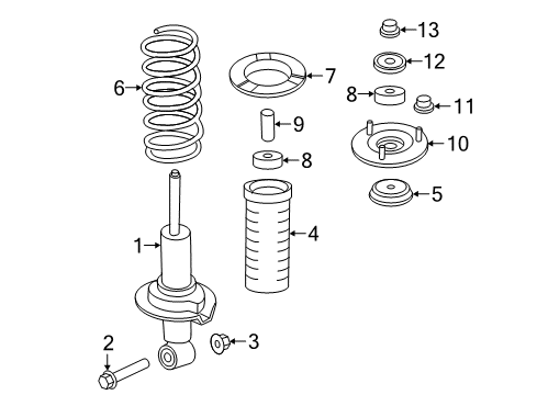 2020 Nissan Armada Struts & Components - Front Diagram 2