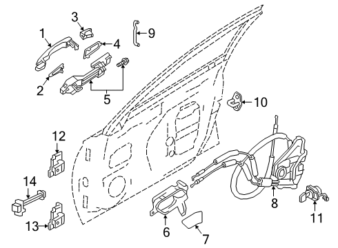 2022 Nissan Altima Front Door Diagram 1