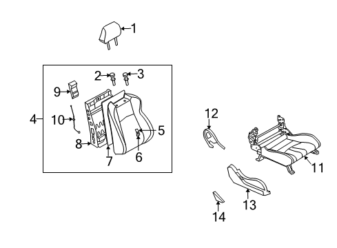 CUSHION COMPLETE-FRONT SEAT RH Diagram for 873A2-CD41A