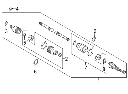 2021 Nissan Titan Carrier & Front Axles Diagram 1