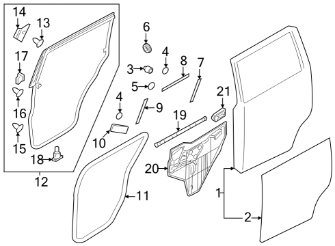 2020 Nissan Armada Rear Door Diagram