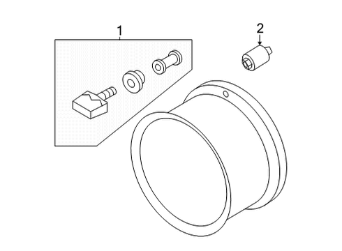 2020 Nissan Frontier Tire Pressure Monitoring Diagram