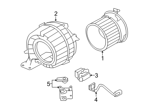 2021 Nissan Leaf Blower Motor & Fan Diagram