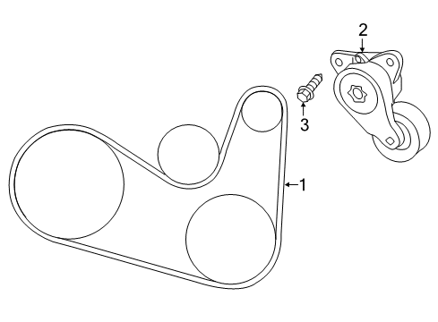 2020 Nissan Maxima Belts & Pulleys Diagram