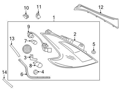 2020 Nissan 370Z Bulbs Diagram 3