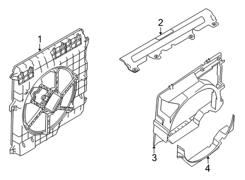 2020 Nissan Frontier Cooling System, Radiator, Water Pump, Cooling Fan Diagram 1