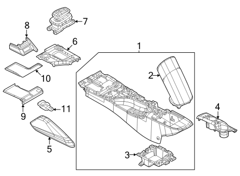 2023 Nissan Z DEVICE ASSY-TRANSMISSION CONTROL Diagram for 34901-6GP0A