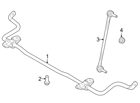 2023 Nissan ARIYA Stabilizer Bar & Components - Front Diagram