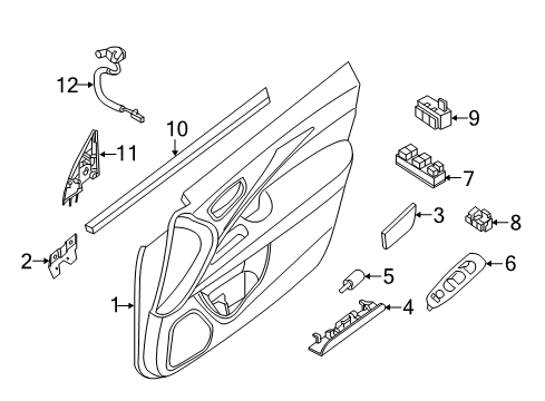 2020 Nissan Pathfinder Mirrors Diagram