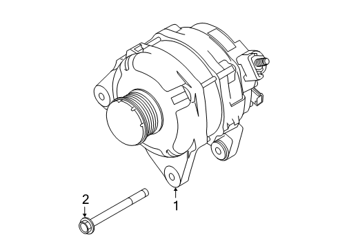 2024 Nissan Altima GENERATOR Diagram for 23100-9HF0A