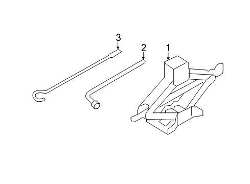 2022 Nissan Rogue Sport Jack & Components Diagram