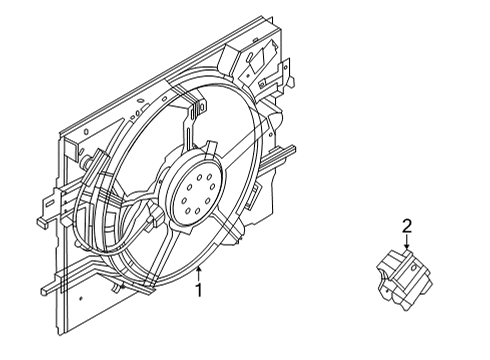 2021 Nissan Sentra Cooling System, Radiator, Water Pump, Cooling Fan Diagram 1