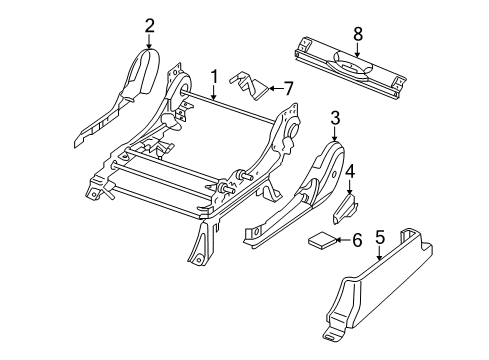 2020 Nissan Frontier Tracks & Components Diagram 2