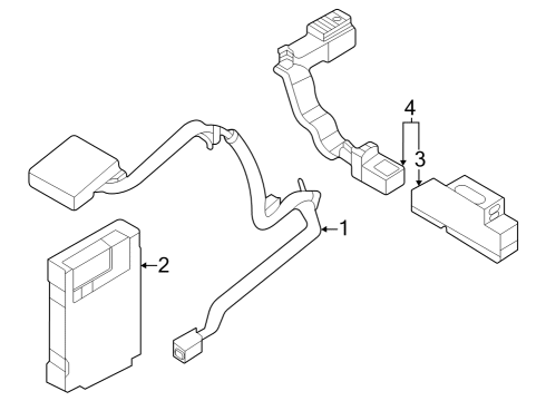 2023 Nissan ARIYA Communication System Components Diagram