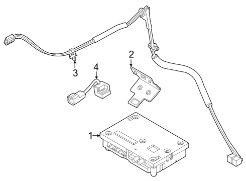 2024 Nissan Frontier Communication System Components Diagram