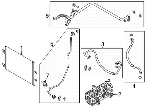 Compressor-Air Conditioner Diagram for 92600-6RA0A