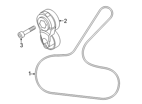 2021 Nissan Sentra Belts & Pulleys Diagram