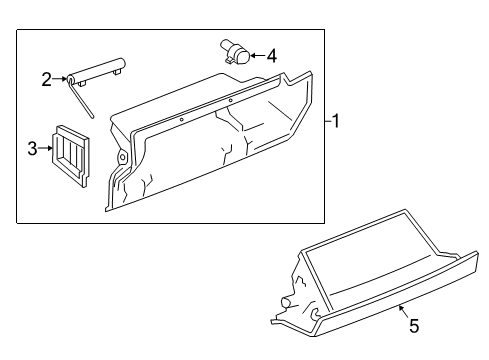 2021 Nissan Leaf Glove Box Diagram