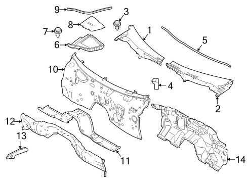 2023 Nissan Z Cowl Diagram