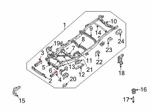 Hook Assembly - Front Towing Diagram for 51112-9BT0A