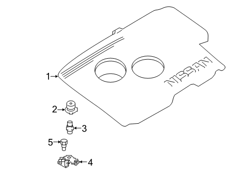 2020 Nissan Altima Engine Appearance Cover Diagram 2