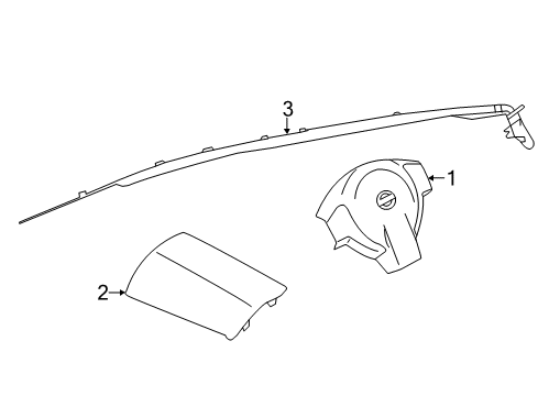 2021 Nissan NV Air Bag Components Diagram 1