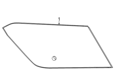 2023 Nissan Pathfinder Glass & Hardware - Quarter Panel Diagram