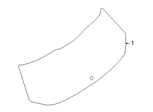 2024 Nissan Pathfinder Glass - Lift Gate Diagram